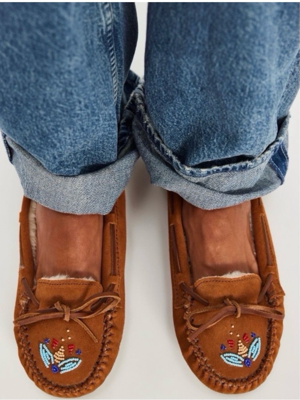 Minnetonka X Free People Ayashe Moccasins NWT US 9 EURO 40